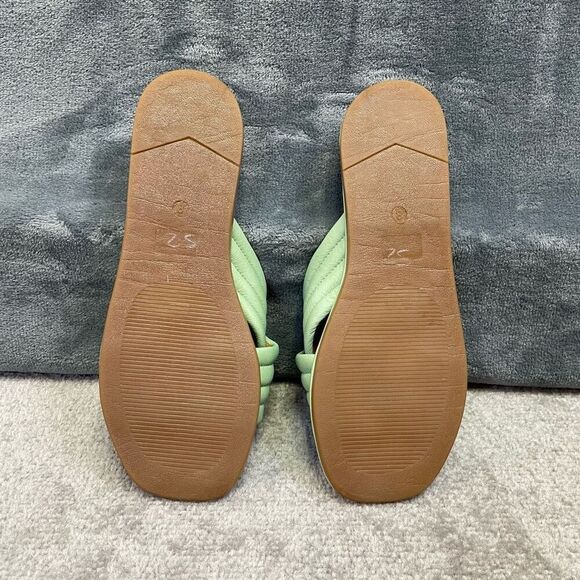 Seychelles Womens Word For Word Slide Sandals Green Size 8 NWOT - Picture 8 of 9